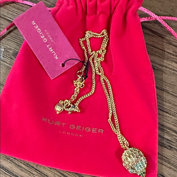 Kurt Geiger Gold Chain Necklace - Picture 2 of 4